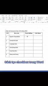 132K views · 1K reactions | Cách tạo checkbox xịn sò trong Word #tinhocvanphong #sachtinhocvanphong #sachhay #word #Excel | Kỹ Năng Tin Học Văn Phòng | Facebook
