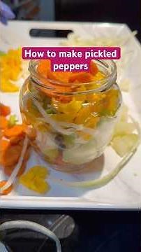 How to make pickled peppers using Jamaican scotch bonnet pepper. 🥵🥵🔥🔥