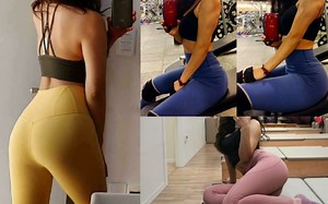 【超清】完美蜜桃butt！！第二弹！超性感韩国普拉提教练 slowswan