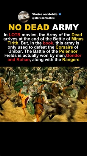 the army of the dead didn't fight the orcs #shorts