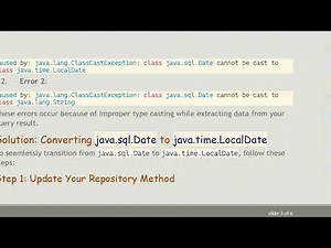 Resolving java.sql.Date to java.time.LocalDate Conversion Issues in Spring Boot