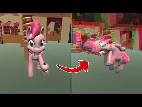 [Slow-paced commentary] I was attacked by a terrifying pony in the cute world of My Little Pony.....
