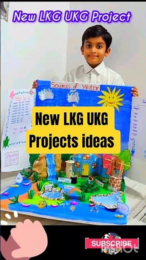 List of LKG UKG Projects ✨ Top 7 Project Ideas 💥 Simple Science Model ! #scienceproject #lkg #shorts