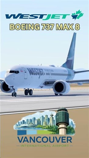 PERFECT WestJet 737 MAX 8 Takeoff at Vancouver 😮‍💨✈️