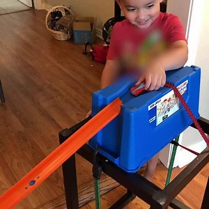 Talk about making a splash! 💦 Grab your tracks and keep the epic videos coming by tagging #HWHacktheTrack! Start building your epic track on Amazon.com. (Video cred: Gary M.) | Hot Wheels