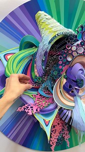 These wild forms. New work in progress #paperart | Crystal Wagner