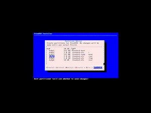 1.2 c. How to install FreeBSD by manually partitioning