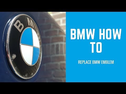 BMW How To Emblem Replacement E60
