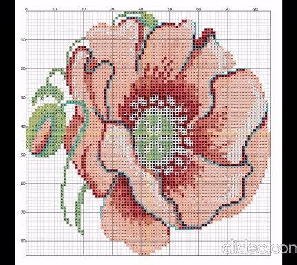 Poppy Cross Stitch Pattern for Floral Xstitch Project - Etsy