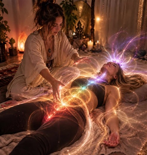 How energy flows through chakras during Kundalini activation