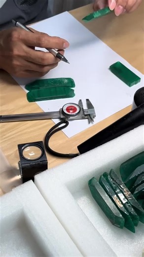 Three Stone Ring with Lab Grown Emeralds