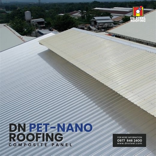 DN Steel Marketing Inc. We are proud to introduce DN PET-NANO Roofing, an advanced roofing and wall panel system that is engineered for superior durability and long-lasting performance. Designed with a highly anti-corrosive PET film coating, this innovative solution is ideal for harsh and humid environments. Whether for industrial warehouses, coastal structures, or modern residential spaces, DN PET-NANO offers high durability, corrosion resistance, UV and heat resistance, and self-cleaning prope
