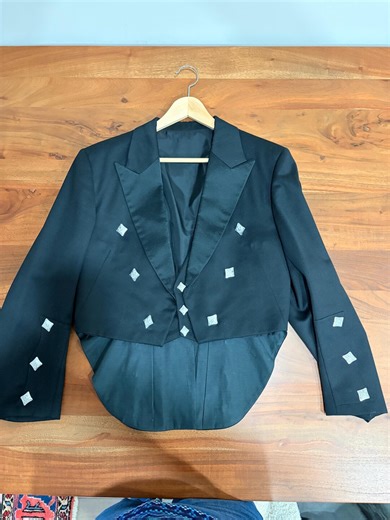 Scottish Prince Charlie Jacket Formal Dress With Silver Buttons Small Size - Etsy
