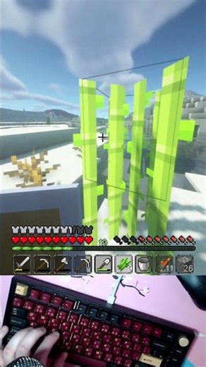 [ASMR] ⌨💤 Gaming To Sleep Minecraft Survival Keyboard & Mouse Sounds 4K 240FPS 💤😴