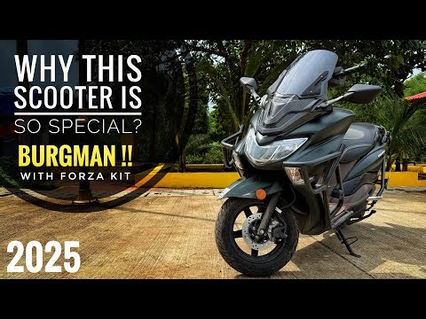 Suzuki Burgman 2025 review with forza kit