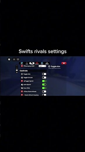Swifts rivals settings
