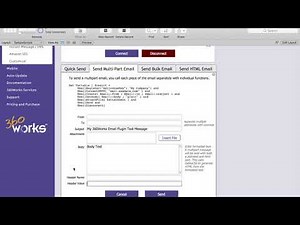 FileMaker Email Integration - 360Works Email Plugin - How to Use | Send/receive HTML + Attachments
