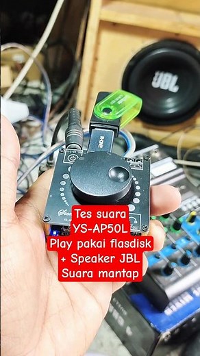 YS-AP50L mini digital amplifier sound test using flash disk, great sound #fyp viral