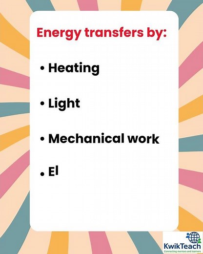 ENERGY STORES AND ENERGY TRANSFERS