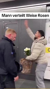 1.1K views · 47 reactions | Berlin police attacked Pro Palestinians and then kettled protesters at a train station A Berliner who knows German history then passed out WHITE ROSES to the protestors, a symbol of resistance to GENOCIDE during Nazi days Look at the shame on the policeman’s face, he knows... Red more... https://labourheartlands.com/sophie-scholl-and-the-white-rose/ | Labour Heartlands | Facebook