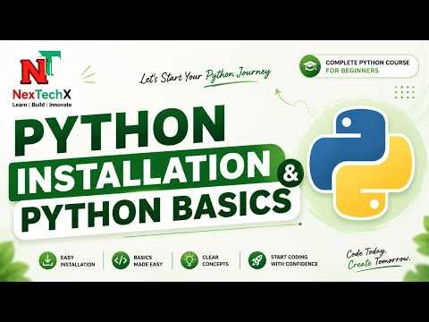 1. Python Installation and Basics | Complete Python Course for Beginners | Lecture 1