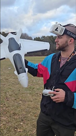 Atomrc Dolphin quick review and rip around the field. Butter smooth landing. #rc #plane #fpv #air