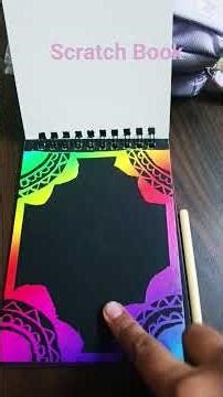 Scratch Book 📚📖 ,, Mandela Art #drawing ## @CraftyAvni133