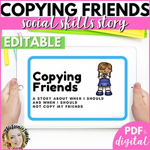 Copying My Friends Social Skill Story,  What is Cool and Not Cool, Autism & Sped