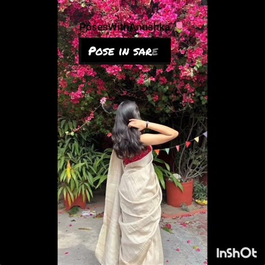 Pose in Saree 🌷 #shorts #shortvideo #sareePoses