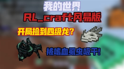 当你玩RL_craft开局捡到四级龙？！[我的世界 RL_craft 第一期]