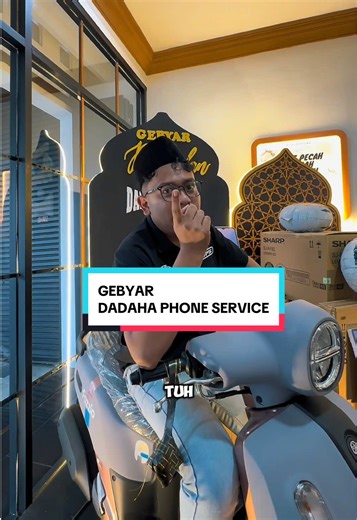 GEBYAR DADAHA PHONE SERVICE Service Handphone bisa berkesempatan dapat hadiah mulai dari motor,handphone,tv,kulkas,dll Cara nya gampang banget cukup follow tiktok,yt,fb,ig “dadaha phone service” share ke temen sodara atau kerabat kalian. Dan beri rating 5 (ulasan positif) di maps “dadaha phone service” periode berlaku sampai bulan Mei 2026. Buruan service sekarang juga buat dapetin hadiahnyaa✨ #service #iphone #apple #android