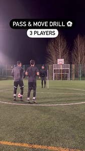 133K views · 1.2K reactions | PASS & MOVE DRILL - 3 PLAYERS ⚽️ • ONE...