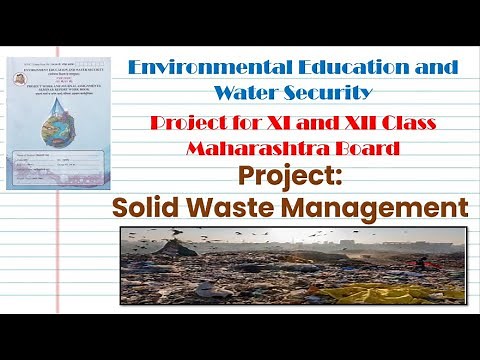 Solid Waste Management Project 12th Class | Maharashtra Board | 12th Class EVS Project | Notes Exam