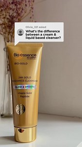 Creamy or liquid? Find the perfect match with Bio-Gold cleansers💛 💛 Bio-Gold Radiance Cleanser – Thick, creamy formula that renews and comforts dry to normal skin. Soft, radiant finish. 💛 Bio-Gold 24K Liquid Gold Cleanser – Light, silky gel that refreshes, clears pores, and balances oily to combination skin. Two textures, two experiences, one radiant result✨ #BioessenceSG #Cleanser #Antiaging #Brightening #Radiant #GlowySkin | Bio-essence Singapore