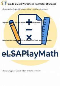 Grade 5 Math Worksheet: Perimeter of Shapes With Answer Key - Etsy Canada