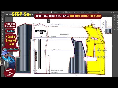 PART 5 how to Draft Jacket side panel Step by Step Guide for Beginners #topts