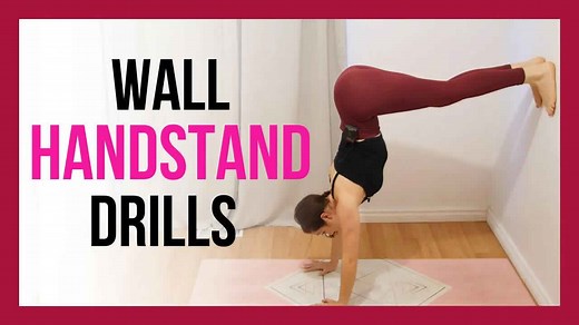 Handstand tutorial - L-shape exercise using a wall