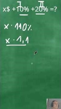 Podwójna podwyżka 💸 +10% i +20% to nie +30%! 💡 #procenty #matematyka #math #percentages