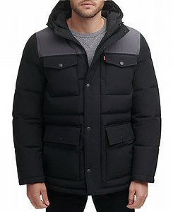 LeviâsÂ® Men's Quilted Four Pocket Parka Hoody Jacket - Macy's
