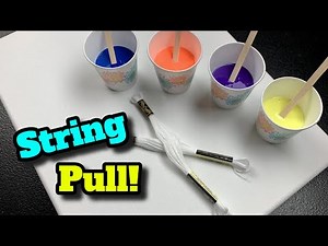 String Pull Acrylic Pouring and Fluid Art with JMoPainting