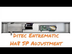 Ditec Entrematic HA8 SP Automatic Door Operator Latch and Check Switch Adjustments