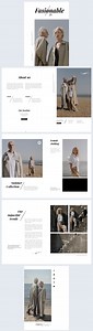 Interactive Fashion Brochure Template Editable