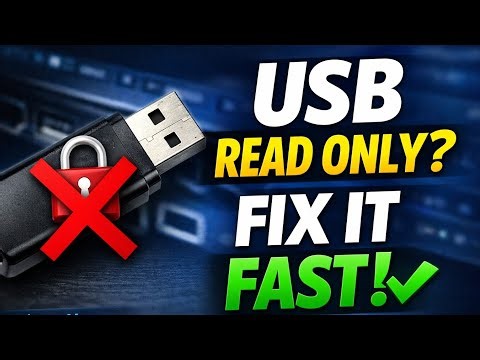 How to Fix USB Flash Drive Read-Only State (Complete Guide)