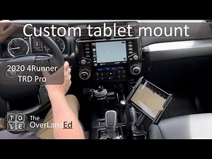 Custom tablet mount for 5th Gen 4Runner