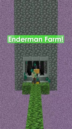 Enderman XP Farm In Minecraft! #minecraft #minecraftfarms #minecrafttutorial