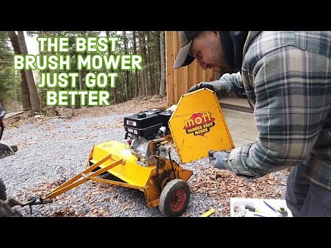 Better than a brush hog - Gas powered pull behind brush mower