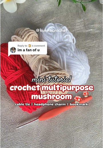 Cute Multipurpose Mushroom Crochet Tutorial