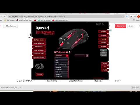 Configurando Mouse Gamer Redragon no software. Centrophorus.