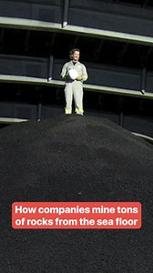 824K views · 10K reactions | Did you know companies mine tons of rocks from the sea floor? 直 #rockmining #sea #minerals | Insider Science | Facebook