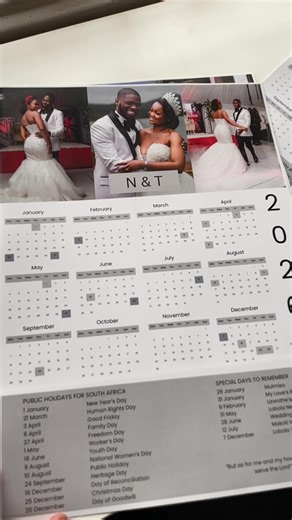Order Your Unique Couples Calendar Today